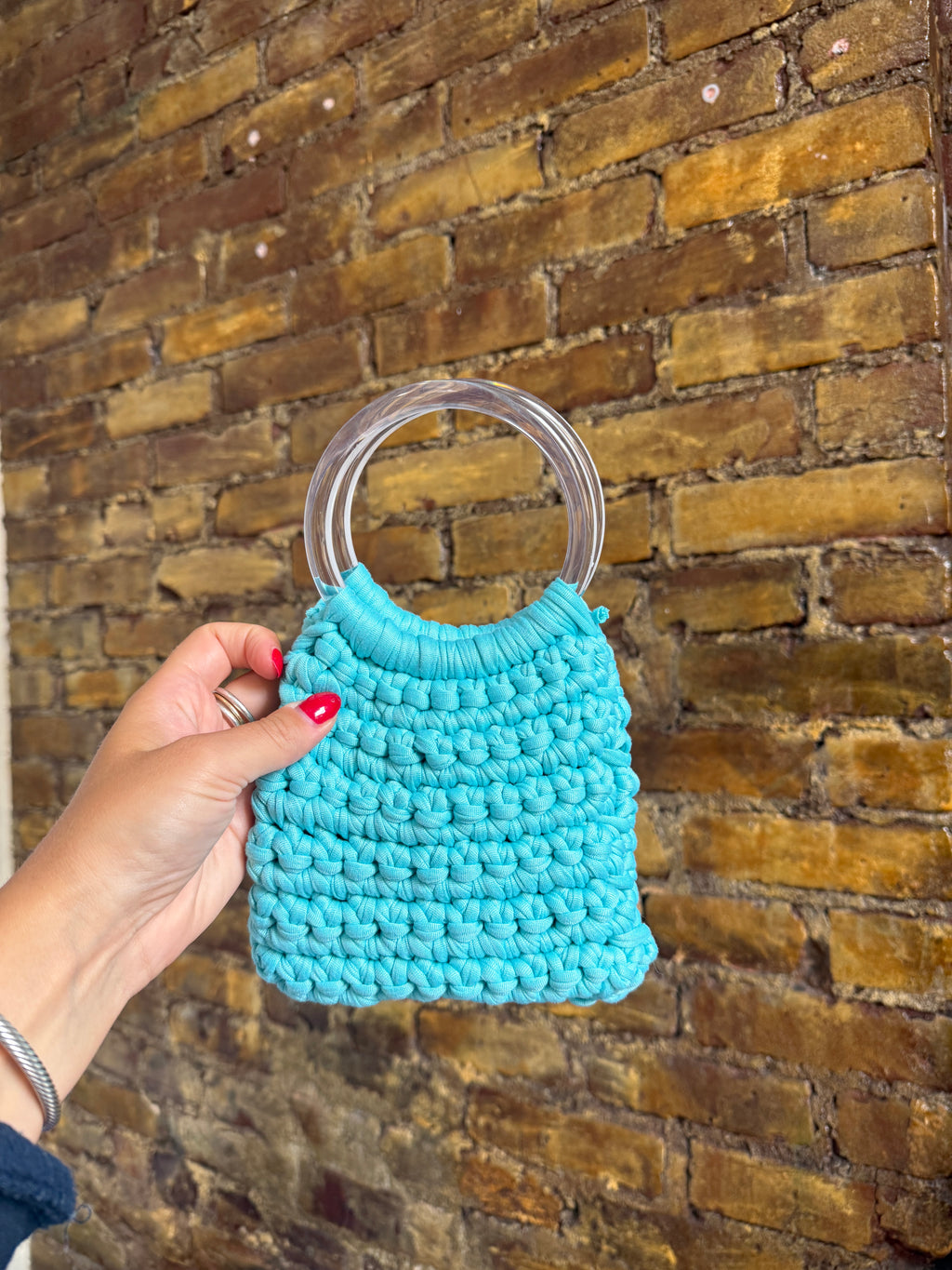 Handmade Crochet Pouch Bag