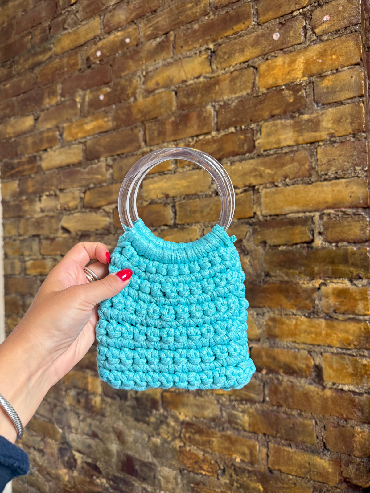 Handmade Crochet Pouch Bag
