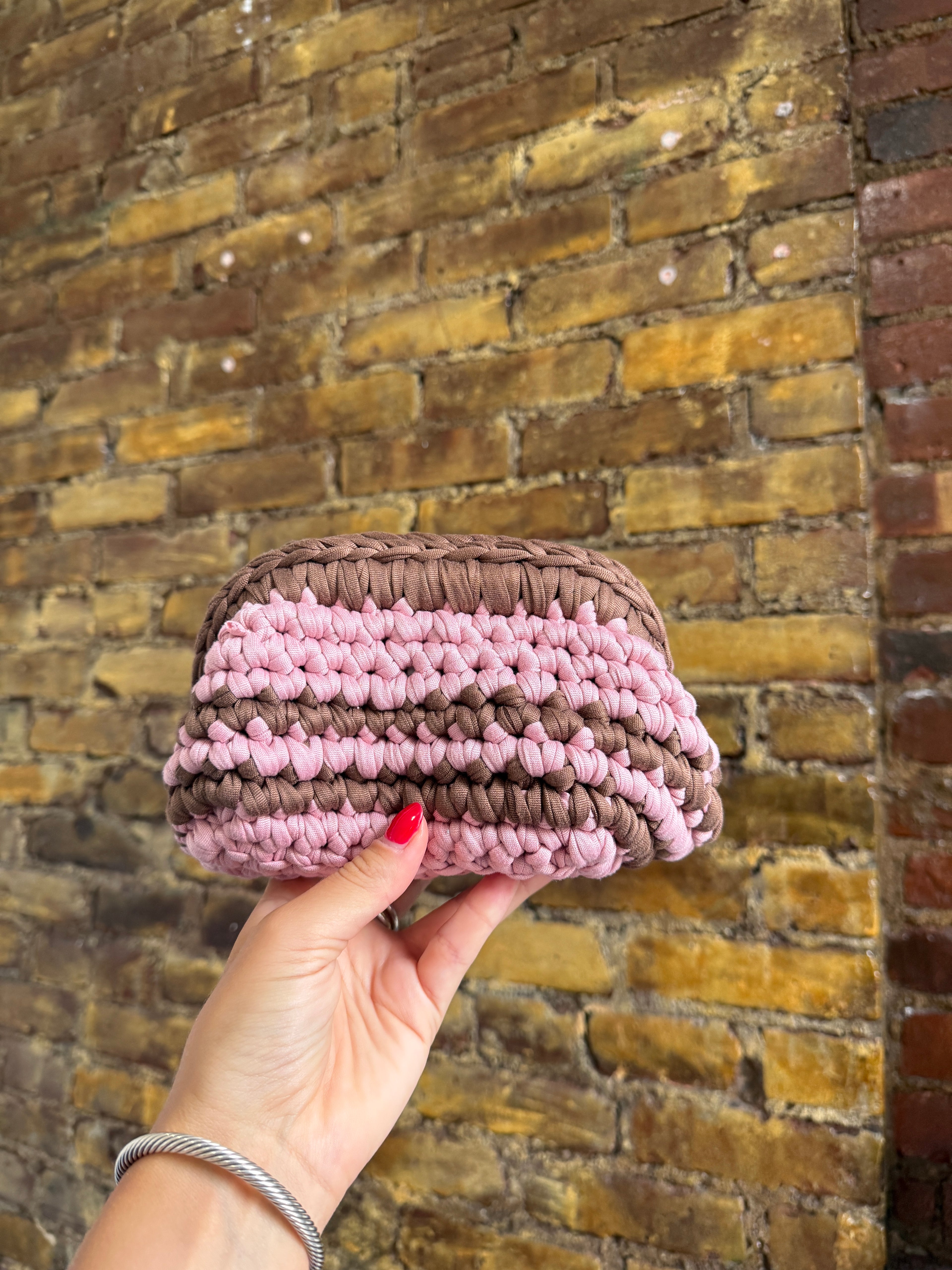 Handmade Crochet Small Clutch