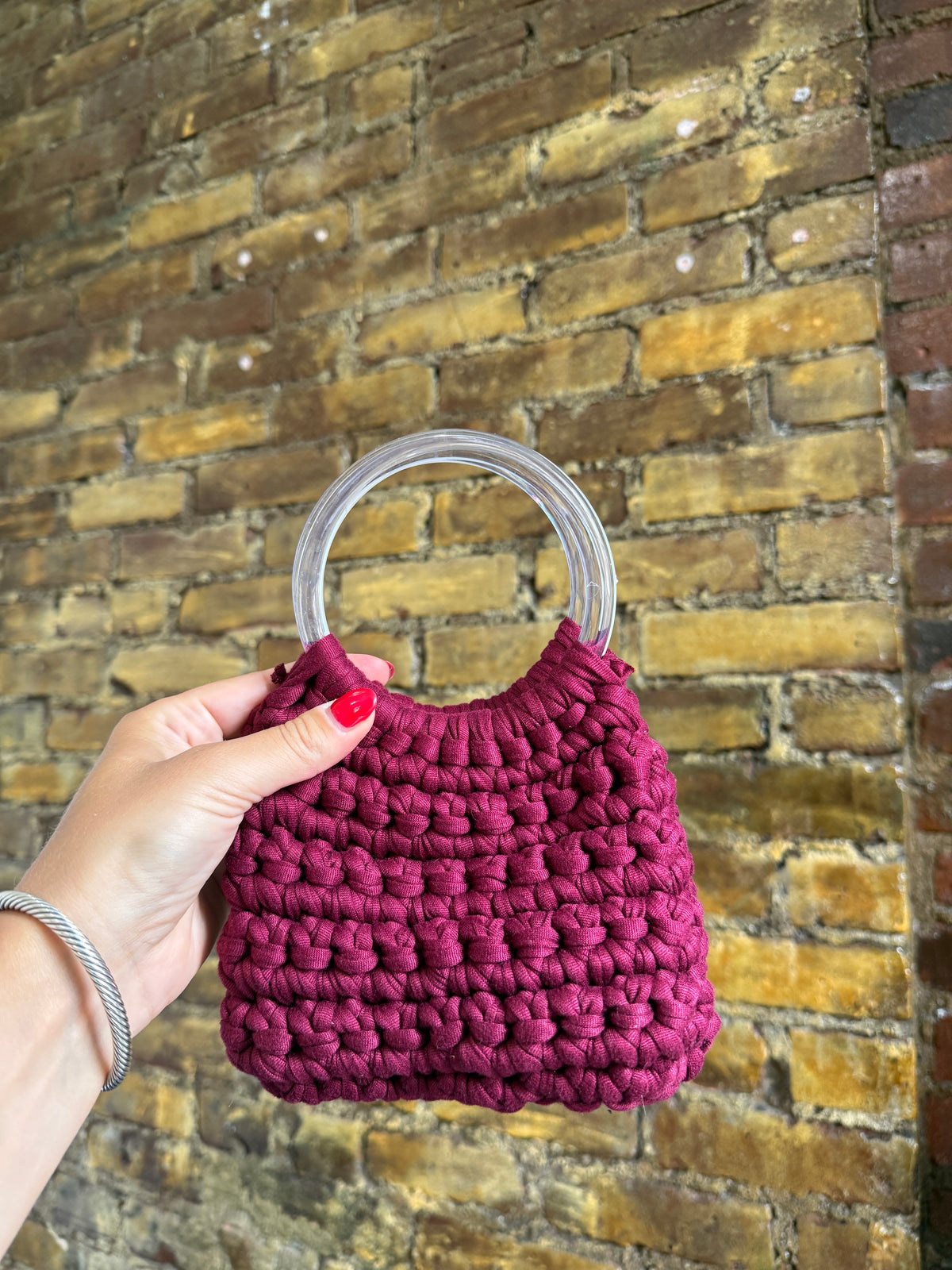 Handmade Crochet Pouch Bag