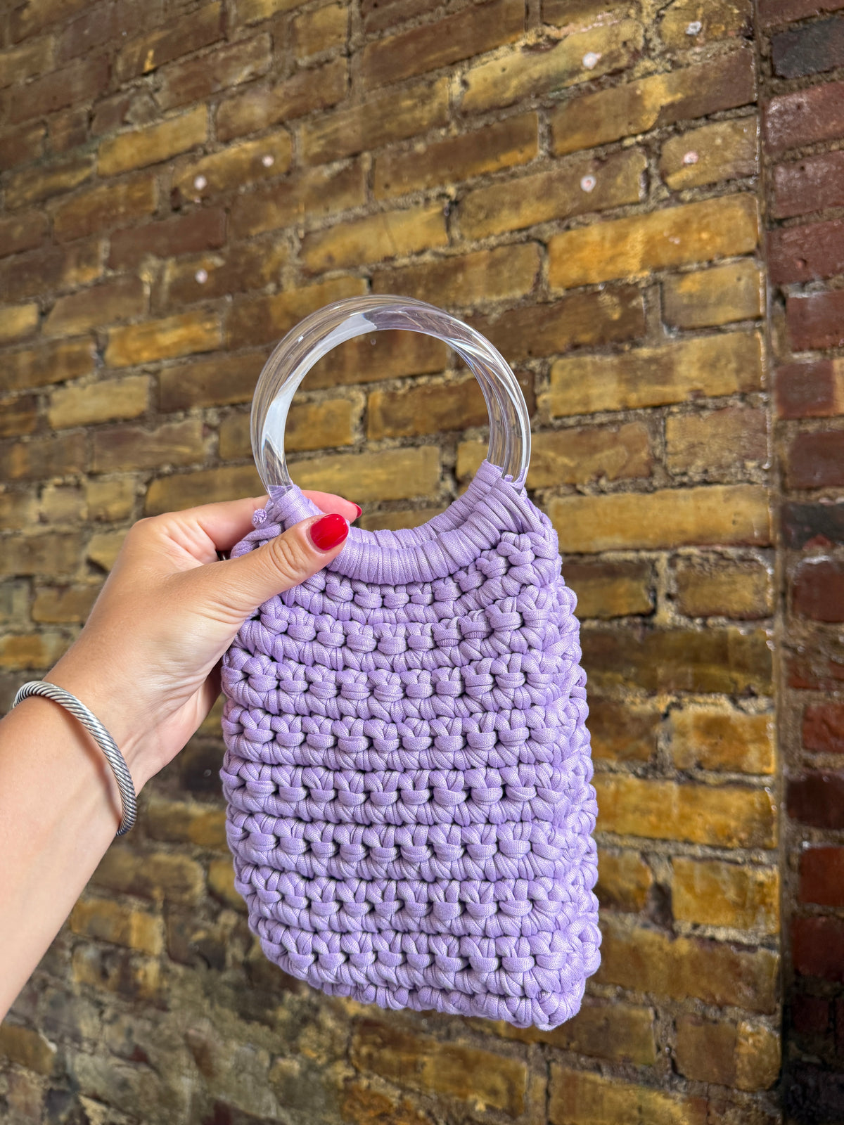Handmade Crochet Pouch Bag