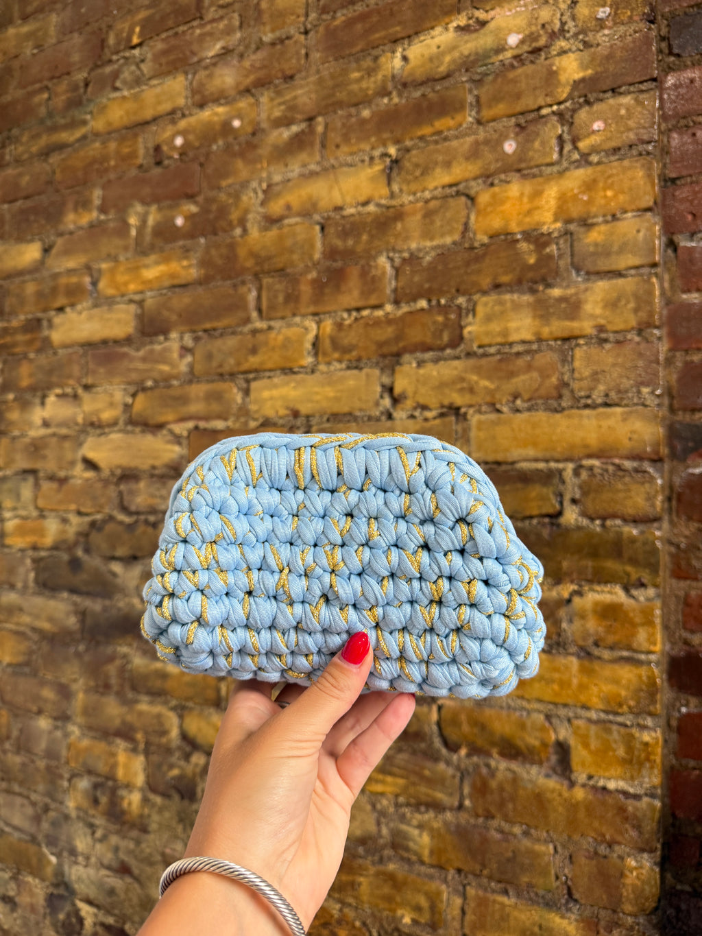 Handmade Crochet Small Clutch