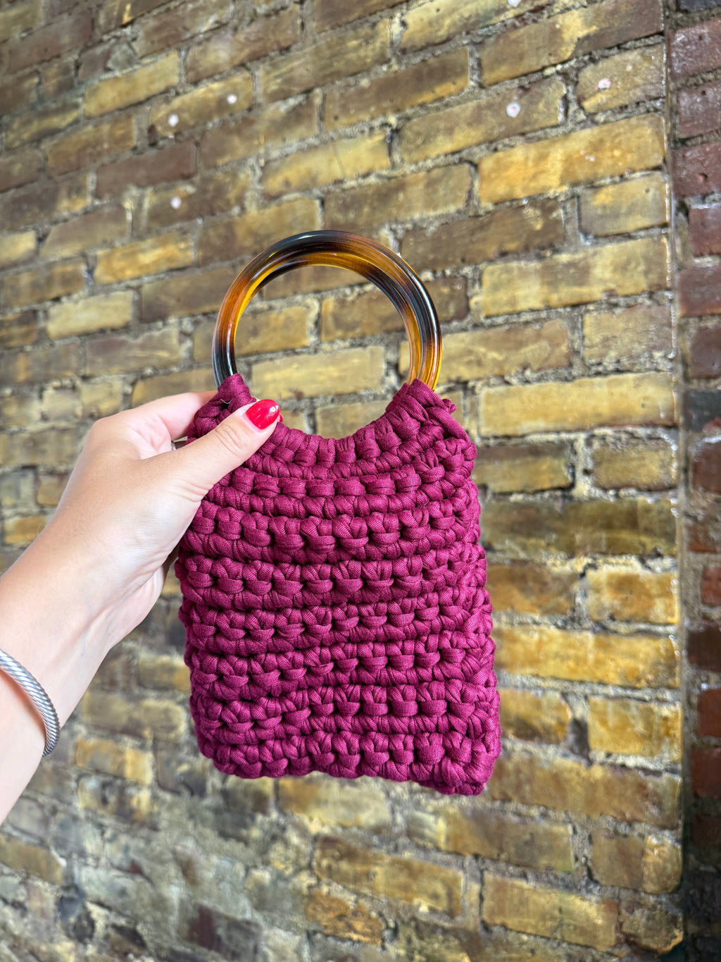 Handmade Crochet Pouch Bag
