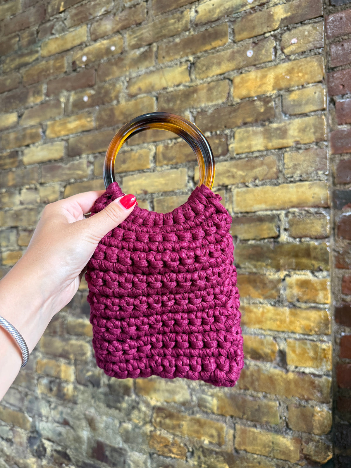 Handmade Crochet Pouch Bag